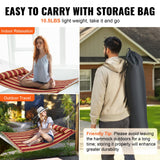 Tents: VEVOR Double Quilted Fabric Hammock, 12 FT Double Hammock with Hardwood Spreader Bars, 2 Person Quilted Hammock with Detachable Pillow and Chains for Camping Outdoor Patio Yard Beach, 480 lbs Capacity