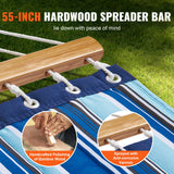 Tents: VEVOR Double Quilted Fabric Hammock, 12 FT Double Hammock with Hardwood Spreader Bars, 2 Person Quilted Hammock with Detachable Pillow and Chains for Camping Outdoor Patio Yard Beach, 480 lbs Capacity