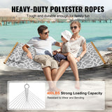 Tents: VEVOR Double Quilted Fabric Hammock, 12 FT Double Hammock with Hardwood Spreader Bars, 2 Person Quilted Hammock with Detachable Pillow and Chains for Camping Outdoor Patio Yard Beach, 480 lbs Capacity