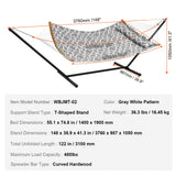 Tents: VEVOR Two Person Hammock with Stand Included, Double Hammock with Curved Spreader Bar and Detachable Pillow and Portable Carrying Bag, Perfect for Outdoor Freestanding Hammock, 480lb Capacity