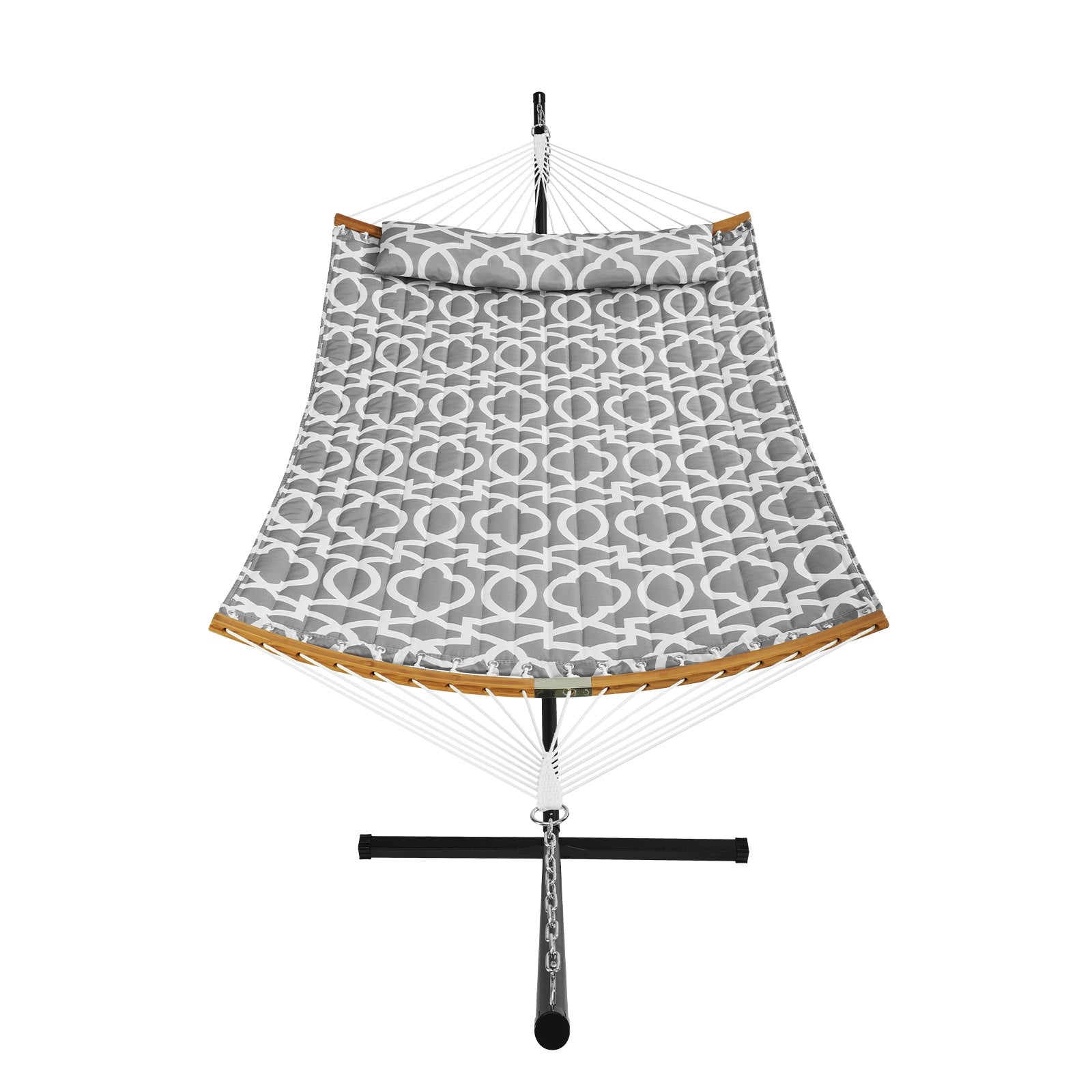 Tents: VEVOR Two Person Hammock with Stand Included, Double Hammock with Curved Spreader Bar and Detachable Pillow and Portable Carrying Bag, Perfect for Outdoor Freestanding Hammock, 480lb Capacity