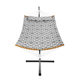 Tents: VEVOR Two Person Hammock with Stand Included, Double Hammock with Curved Spreader Bar and Detachable Pillow and Portable Carrying Bag, Perfect for Outdoor Freestanding Hammock, 480lb Capacity