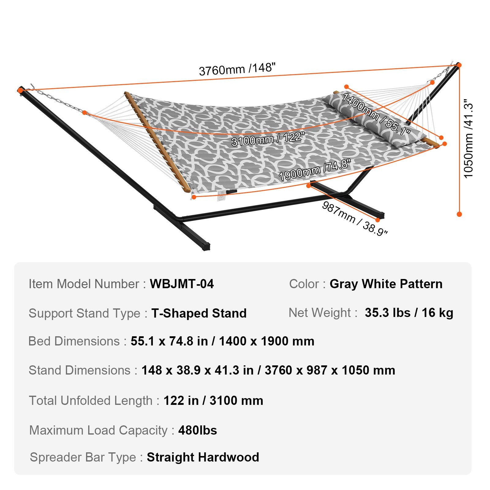Tents: VEVOR Two Person Hammock with Stand Included Heavy Duty 480lb Capacity, Double Hammock with 12 FT Steel Stand and Portable Carrying Bag and Pillow, Freestanding Hammock for Outdoor Patio Yard Beach