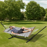Tents: VEVOR Two Person Hammock with Stand Included Heavy Duty 480lb Capacity, Double Hammock with 12 FT Steel Stand and Portable Carrying Bag and Pillow, Freestanding Hammock for Outdoor Patio Yard Beach