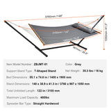 Tents: VEVOR Double Quilted Fabric Hammock Two Person Hammock with Stand 480lb Capacity