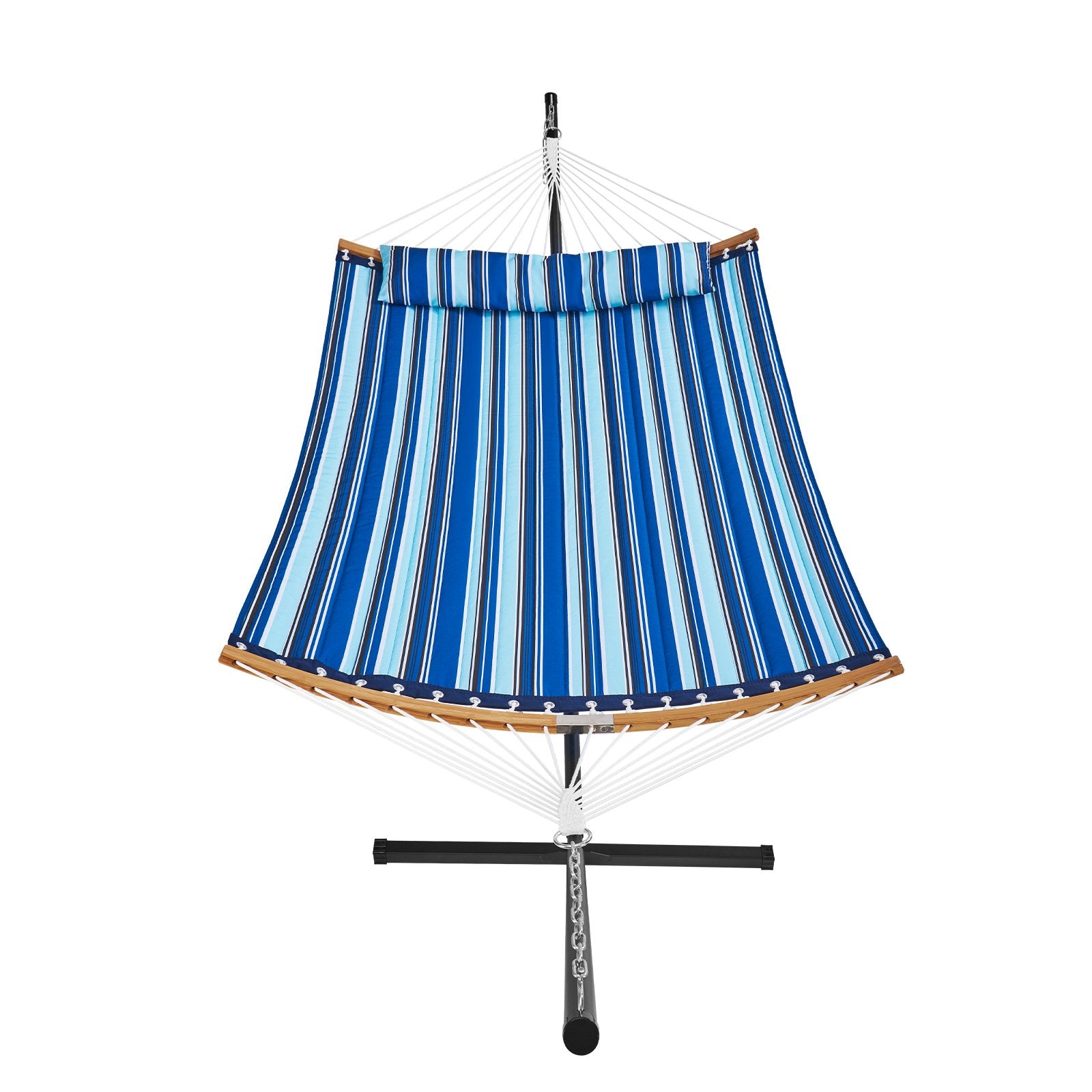 Tents: VEVOR Two Person Hammock with Stand Included, Double Hammock with Curved Spreader Bar and Detachable Pillow and Portable Carrying Bag, Perfect for Outdoor Freestanding Hammock, 480lb Capacity