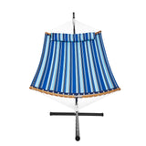 Tents: VEVOR Two Person Hammock with Stand Included, Double Hammock with Curved Spreader Bar and Detachable Pillow and Portable Carrying Bag, Perfect for Outdoor Freestanding Hammock, 480lb Capacity