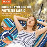Tents: VEVOR Double Quilted Fabric Hammock Two Person Hammock with Stand 480lb Capacity