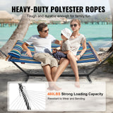 Tents: VEVOR Double Quilted Fabric Hammock Two Person Hammock with Stand 480lb Capacity