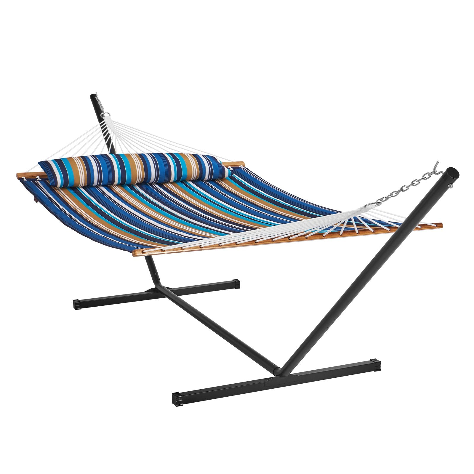 Tents: VEVOR Double Quilted Fabric Hammock Two Person Hammock with Stand 480lb Capacity