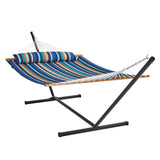 Tents: VEVOR Double Quilted Fabric Hammock Two Person Hammock with Stand 480lb Capacity