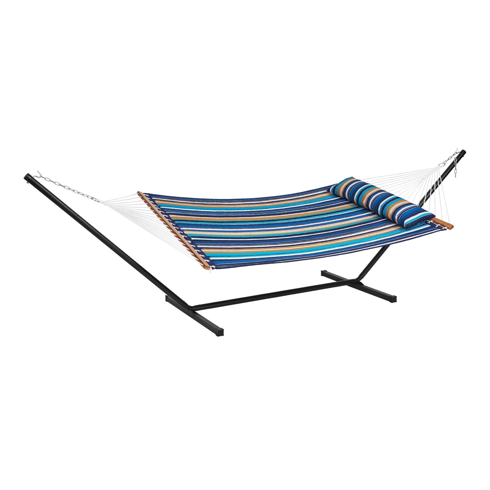 Tents: VEVOR Double Quilted Fabric Hammock Two Person Hammock with Stand 480lb Capacity