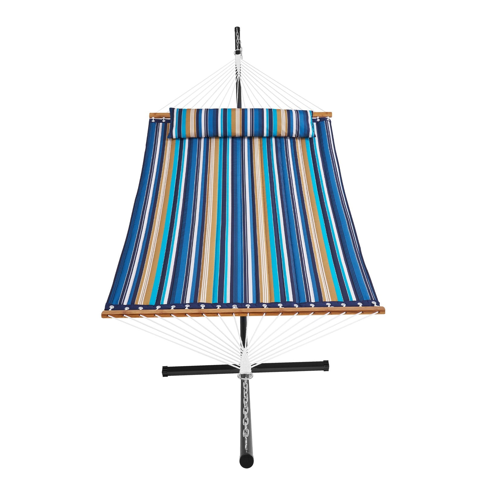 Tents: VEVOR Double Quilted Fabric Hammock Two Person Hammock with Stand 480lb Capacity