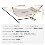 Tents: VEVOR Two Person Hammock with Stand Included, Double Hammock with Curved Spreader Bar and Detachable Pillow and Portable Carrying Bag, Perfect for Outdoor Freestanding Hammock, 480lb Capacity