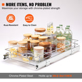 Kitchen & Bathroom DIY: VEVOR Pull Out Cabinet Under Sink Organizer 11 x 21 Inch Wire Drawer Basket