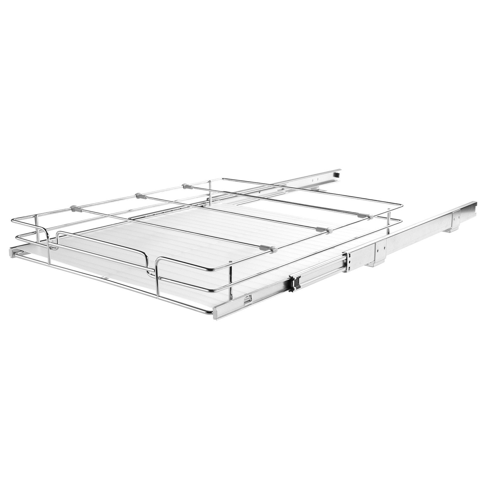 Makeup Organisation & Storage: VEVOR 34x53 cm Pull Out Cabinet Organizer, Heavy Duty Slide Out Pantry Shelves, Chrome-Plated Steel Roll Out Drawers, Sliding Drawer Storage for Home, Inside Kitchen Cabinet, Bathroom, Under Sink