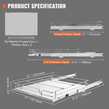 Desk Accessories: VEVOR 18.5"Wx21"Dx3.5"H Pull Out Cabinet Organizer, Heavy Duty Slide Out Pantry Shelves, Steel Roll Out Drawers, Sliding Drawer Storage for Home Under Sink, 20"Wx22"Dx7"H Install Size for Cabinet