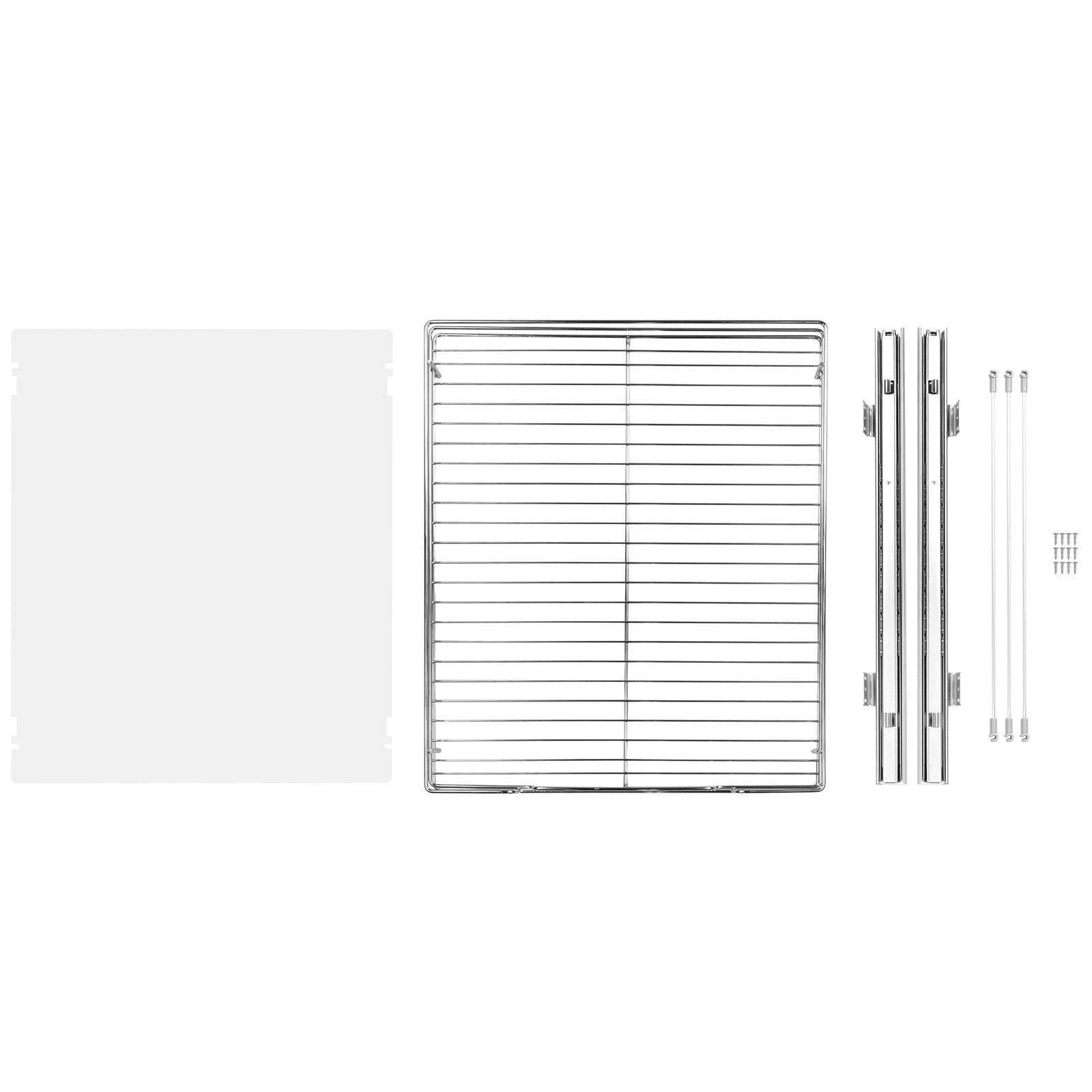 Desk Accessories: VEVOR 18.5"Wx21"Dx3.5"H Pull Out Cabinet Organizer, Heavy Duty Slide Out Pantry Shelves, Steel Roll Out Drawers, Sliding Drawer Storage for Home Under Sink, 20"Wx22"Dx7"H Install Size for Cabinet