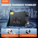 Jewellery Cleaners: VEVOR 6L Ultra Sonic Cleaner, 180W Digital Ultrasonic Cleaning Machine with Gentle Mode & Upgraded Degassing, 40kHz Industrial Ultrasound Cleaner with Heater & Timer for Retainer, Jewelry, Tools