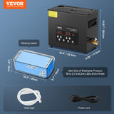 Jewellery Cleaners: VEVOR 6L Ultra Sonic Cleaner, 180W Digital Ultrasonic Cleaning Machine with Gentle Mode & Upgraded Degassing, 40kHz Industrial Ultrasound Cleaner with Heater & Timer for Retainer, Jewelry, Tools