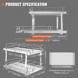 Kitchen & Bathroom DIY: VEVOR 2-Tier Wire Pull Out Cabinet Under Sink Organizer 14x21 Inch Drawer Basket