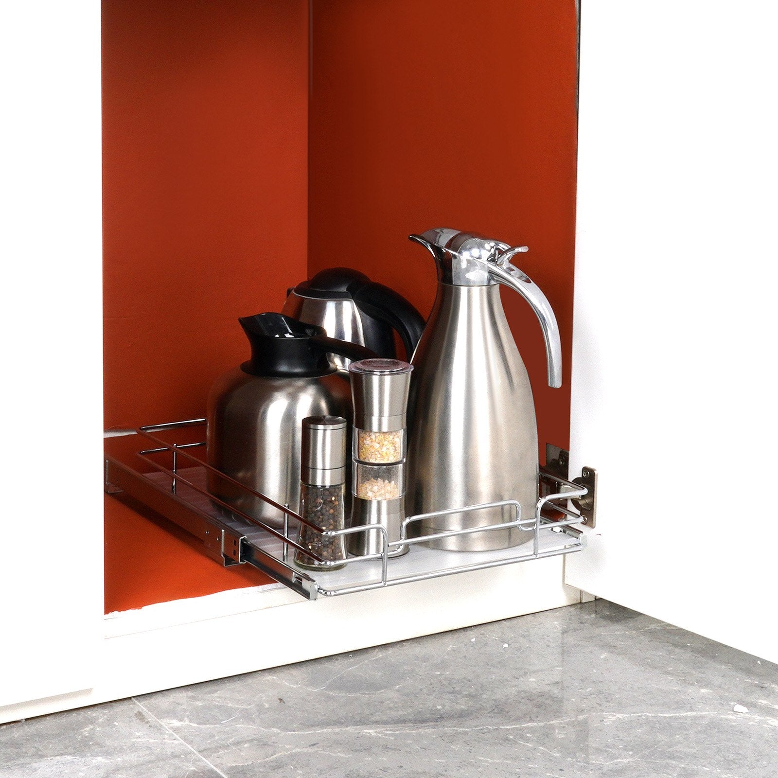 Kitchen & Bathroom DIY: VEVOR Pull Out Cabinet Under Sink Organizer 11.5 x 16.5 Inch Wire Drawer Basket