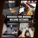 Tool Sockets: VEVOR Rotary Welding Positioner 30KG, 0-90° Welding Positioning Turntable Table 1-12RPM 80W, with 12.4 Inch 3-Jaw Lathe Chuck & Welding Torch Stand Holder for Cutting, Grinding, Assembly, Testing