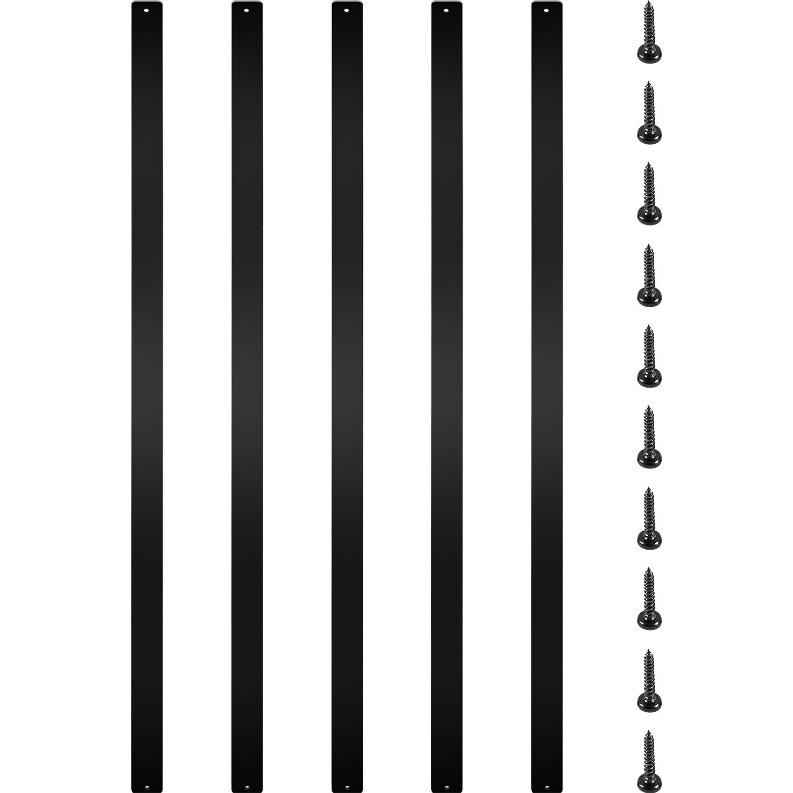 Boating Accessories: VEVOR Deck Balusters, 16 Pack Metal Deck Spindles, 29.5""x1"" Staircase Baluster with Screws, Aluminum Alloy Deck Railing for Wood and Composite Deck, Stylish Baluster for Outdoor Stair Deck Porch