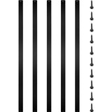 Boating Accessories: VEVOR Deck Balusters, 16 Pack Metal Deck Spindles, 29.5""x1"" Staircase Baluster with Screws, Aluminum Alloy Deck Railing for Wood and Composite Deck, Stylish Baluster for Outdoor Stair Deck Porch
