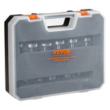 Drill & Screwdriver Accessories: VEVOR Forstner Bit Set, 16 Pcs Forstner Drill Bits Set, 1/4" to 1-5/8", Carbon Steel, with Universal Round Shank, Forstner Drill Bit for Wood and Composite Board, Forstner Bits for Woodworking