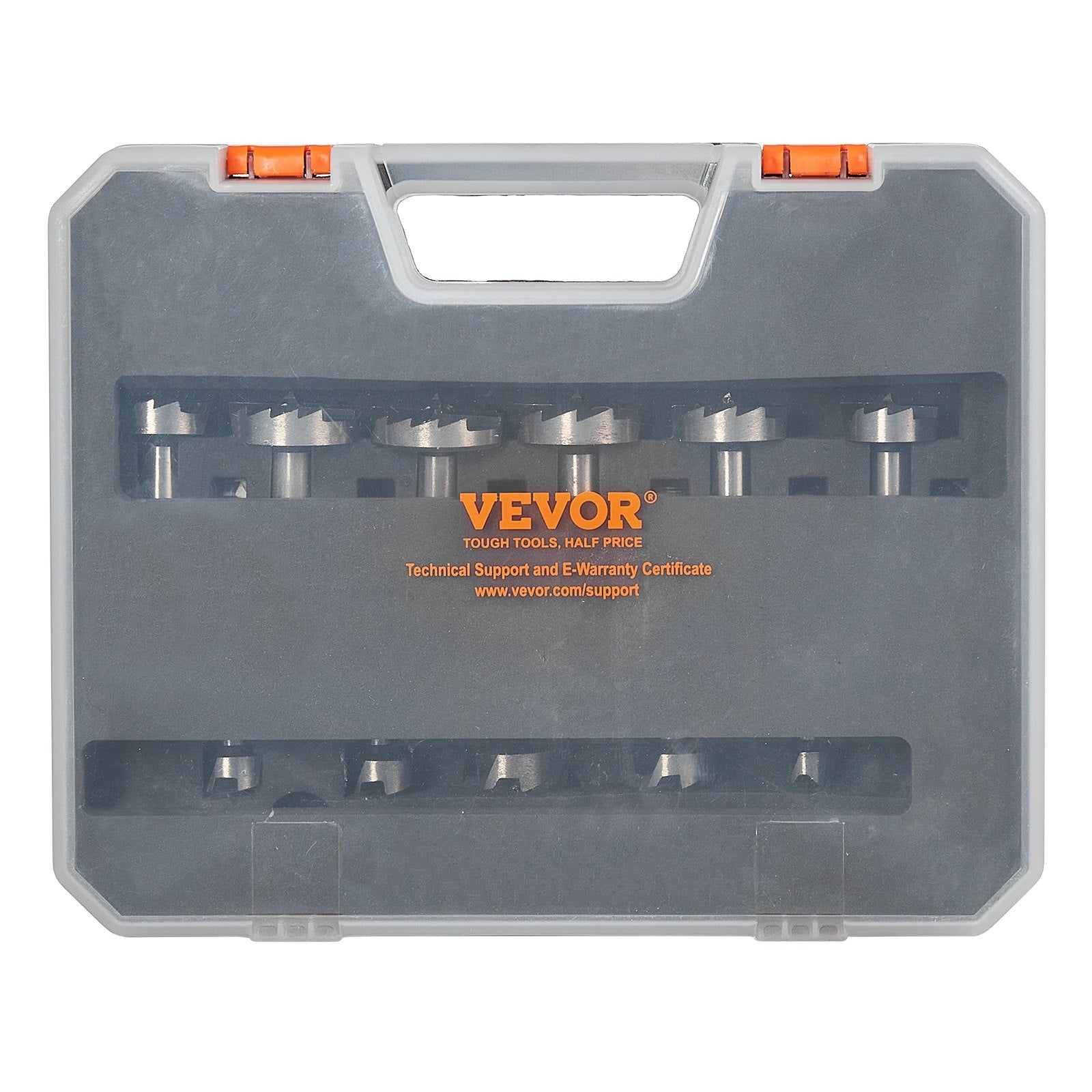 Drill & Screwdriver Accessories: VEVOR Forstner Bit Set, 16 Pcs Forstner Drill Bits Set, 1/4" to 1-5/8", Carbon Steel, with Universal Round Shank, Forstner Drill Bit for Wood and Composite Board, Forstner Bits for Woodworking