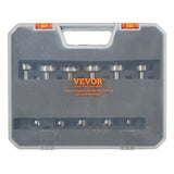 Drill & Screwdriver Accessories: VEVOR Forstner Bit Set, 16 Pcs Forstner Drill Bits Set, 1/4" to 1-5/8", Carbon Steel, with Universal Round Shank, Forstner Drill Bit for Wood and Composite Board, Forstner Bits for Woodworking