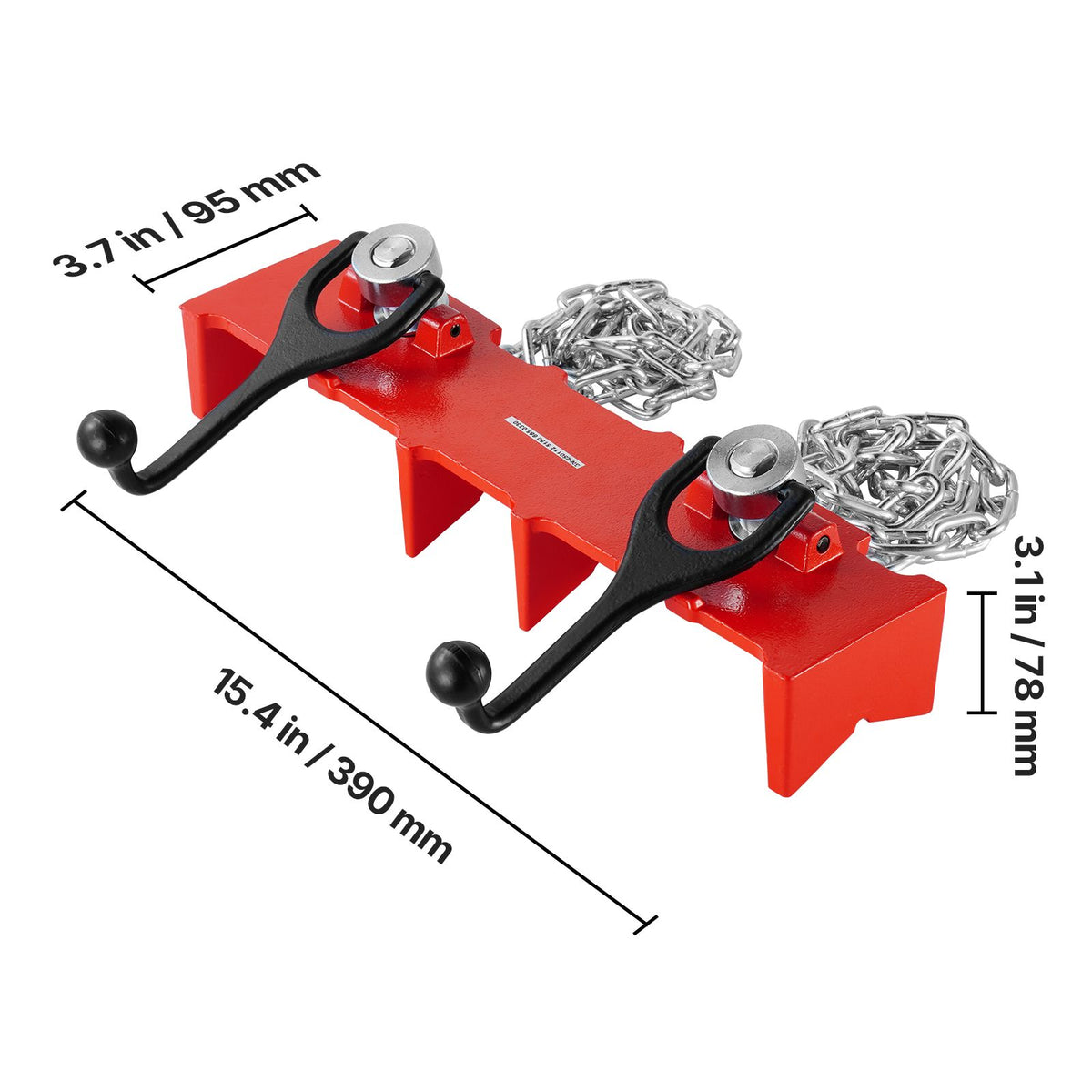 Pipe Welding Vise, 1/2 to 8-inch Pipe Welding Clamp with Dual Chains & Crank Handles, Heavy-Duty Cast Iron Welding Vise for a Variety of Pipes