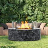 Fire Pits: VEVOR Fire Pit Wind Guard, 740 x 214mm Round Glass Flame Shield, 6mm Thick Fire Table Accessory, Clear Tempered Glass Flame Guard for Propane, Gas, Outdoor, Patio, Backyard