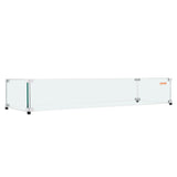 Fire Pits: VEVOR Glass Wind Guard for Rectangular Fire Pit Table 924 x 417 x 191 mm, 8mm Thick and Sturdy Tempered Glass Panel with Hard Aluminum Corner Bracket & Rubber Feet, Easy to Assemble