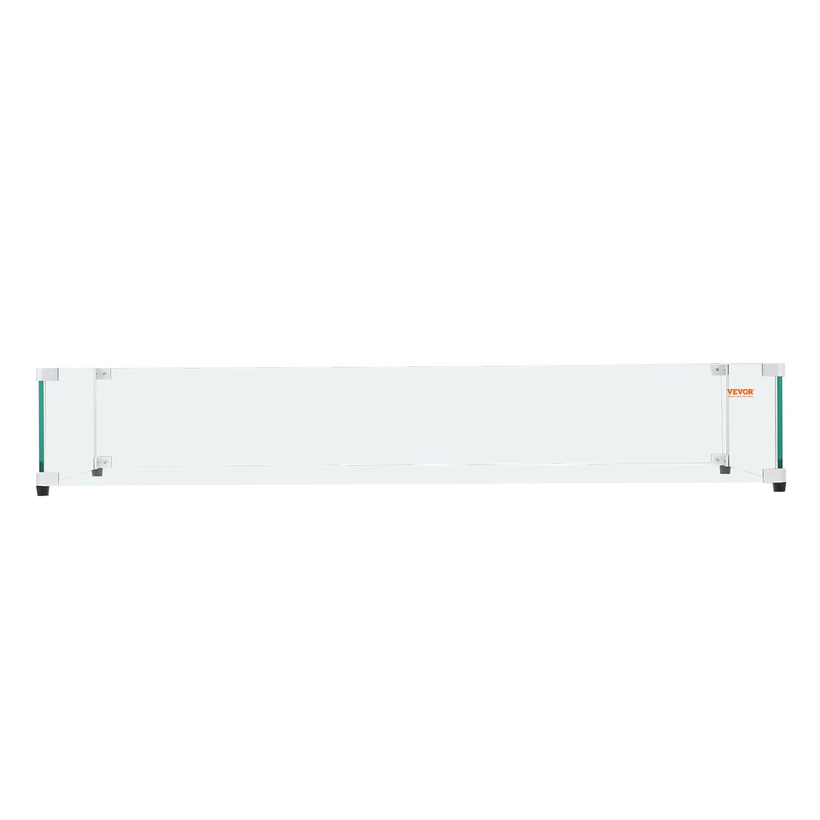 Fire Pits: VEVOR Glass Wind Guard for Rectangular Fire Pit Table 924 x 417 x 191 mm, 8mm Thick and Sturdy Tempered Glass Panel with Hard Aluminum Corner Bracket & Rubber Feet, Easy to Assemble