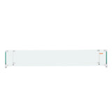 Fire Pits: VEVOR Gas Fire Pit Wind Guard for Square Fire Table, 595 x 190 x 165 mm Clear Tempered Wind Guard for Firepits, 8mm Thick Square Glass Shield, Glass Panel with Hard Corner Bracket & Feet