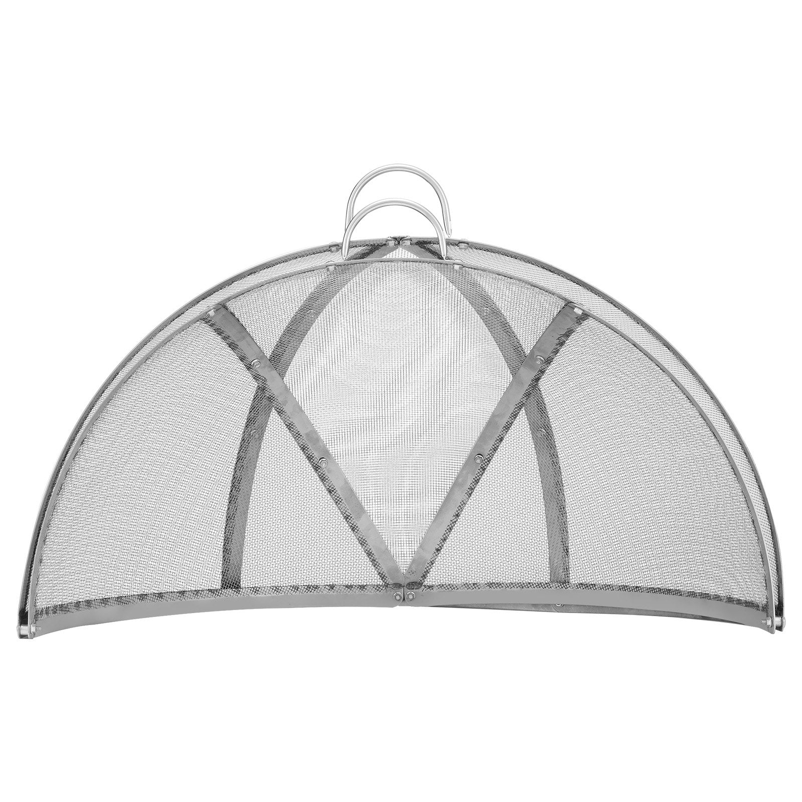Fire Pits: VEVOR Firepit Spark Screen Lid, 36" Diameter, Outdoor Firepit Ring Cover Round Accessories, Fire Pit Metal Cover, Easy-Opening Stainless Steel Fire Ring Covers for Outdoor Patio Fire Pits Backyard