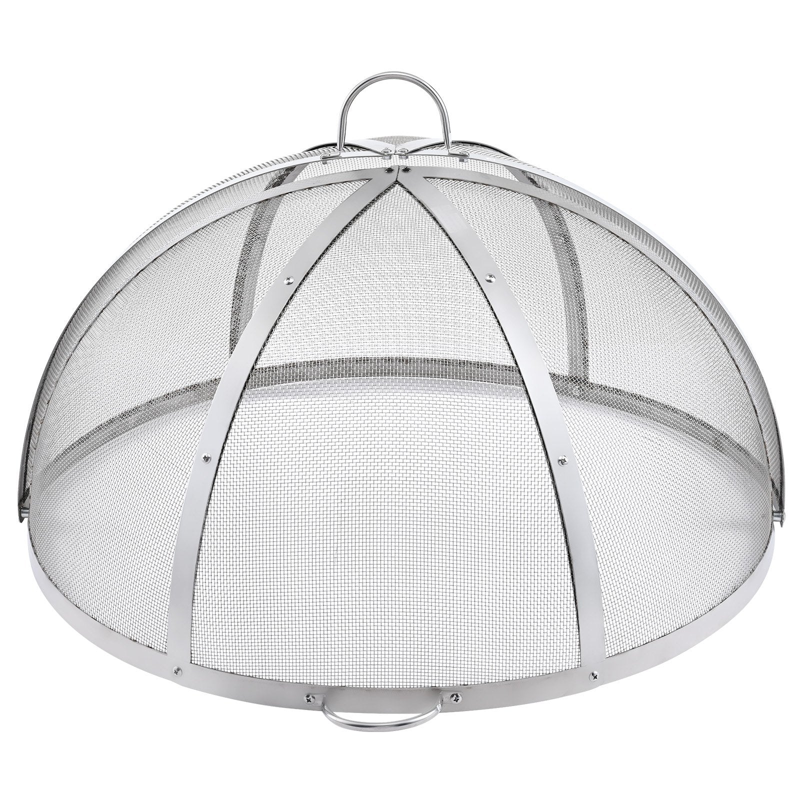 Fire Pits: VEVOR Firepit Spark Screen Lid, 40" Diameter, Outdoor Firepit Ring Cover Round Accessories, Fire Pit Metal Cover, Easy-Opening Stainless Steel Fire Ring Covers for Outdoor Patio Fire Pits Backyard