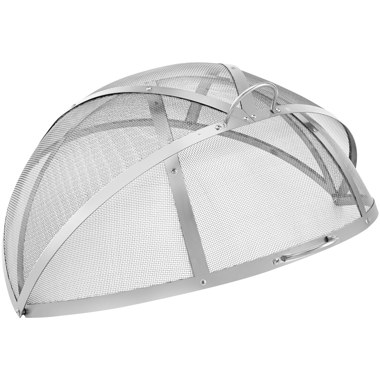 Fire Pits: VEVOR Firepit Spark Screen Lid, 30" Diameter, Outdoor Firepit Ring Cover Round Accessories, Fire Pit Metal Cover, Easy-Opening Stainless Steel Fire Ring Covers for Outdoor Patio Fire Pits Backyard