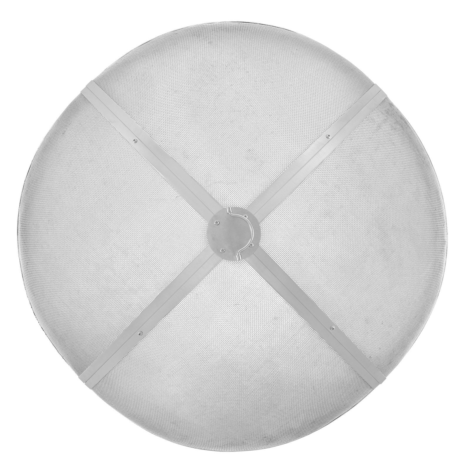 Fire Pit Spark Screen Round 36", Reinforced Heavy Duty Steel Metal Cover, Outdoor Firepit Lid, Easy-Opening Top Screen Covers Round with Ring Handle for Outdoor Patio Fire Pits Backyard