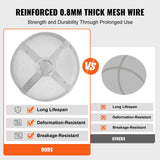 Fire Pits: VEVOR Fire Pit Spark Screen Round 20", Reinforced Heavy Duty Steel Metal Cover, Outdoor Firepit Lid, Easy-Opening Top Screen Covers Round with Ring Handle for Outdoor Patio Fire Pits Backyard