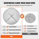 Fire Pits: VEVOR Fire Pit Spark Screen Round 30", Reinforced Heavy Duty Steel Metal Cover, Outdoor Firepit Lid, Easy-Opening Top Screen Covers Round with Ring Handle for Outdoor Patio Fire Pits Backyard