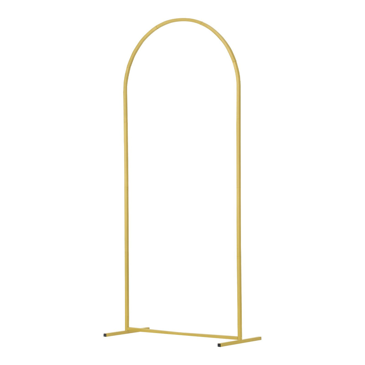 Wedding Arch Backdrop Stand, Set of 3, Metal Stable Stand with Case Connection & Chassis Crossbar Design, Easy-to-Assemble Gold Stand with Premium Metal, Fit for Birthday, Celebration, Holiday