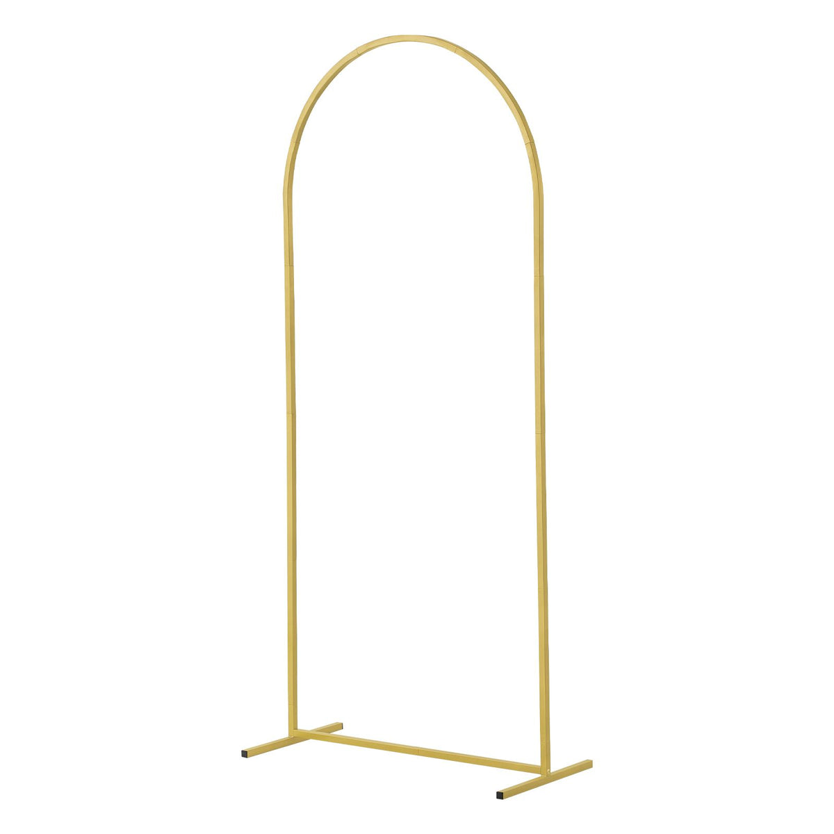 Wedding Arch Backdrop Stand, Set of 3, Metal Stable Stand with Case Connection & Chassis Crossbar Design, Easy-to-Assemble Gold Stand with Premium Metal, Fit for Birthday, Celebration, Holiday