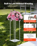 Wedding Favours: VEVOR Wedding Flower Stand, 10PCS 50cm Column Flower Stand, Floral Stands with Acrylic Laminate, Cylindrical Cubic Floral Display Rack for Wedding, Party, Birthday, Home, Centerpiece Stands
