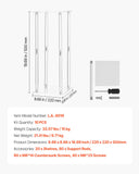 Wedding Favours: VEVOR Wedding Flower Stand, 10PCS 50cm Column Flower Stand, Floral Stands with Acrylic Laminate, Cylindrical Cubic Floral Display Rack for Wedding, Party, Birthday, Home, Centerpiece Stands
