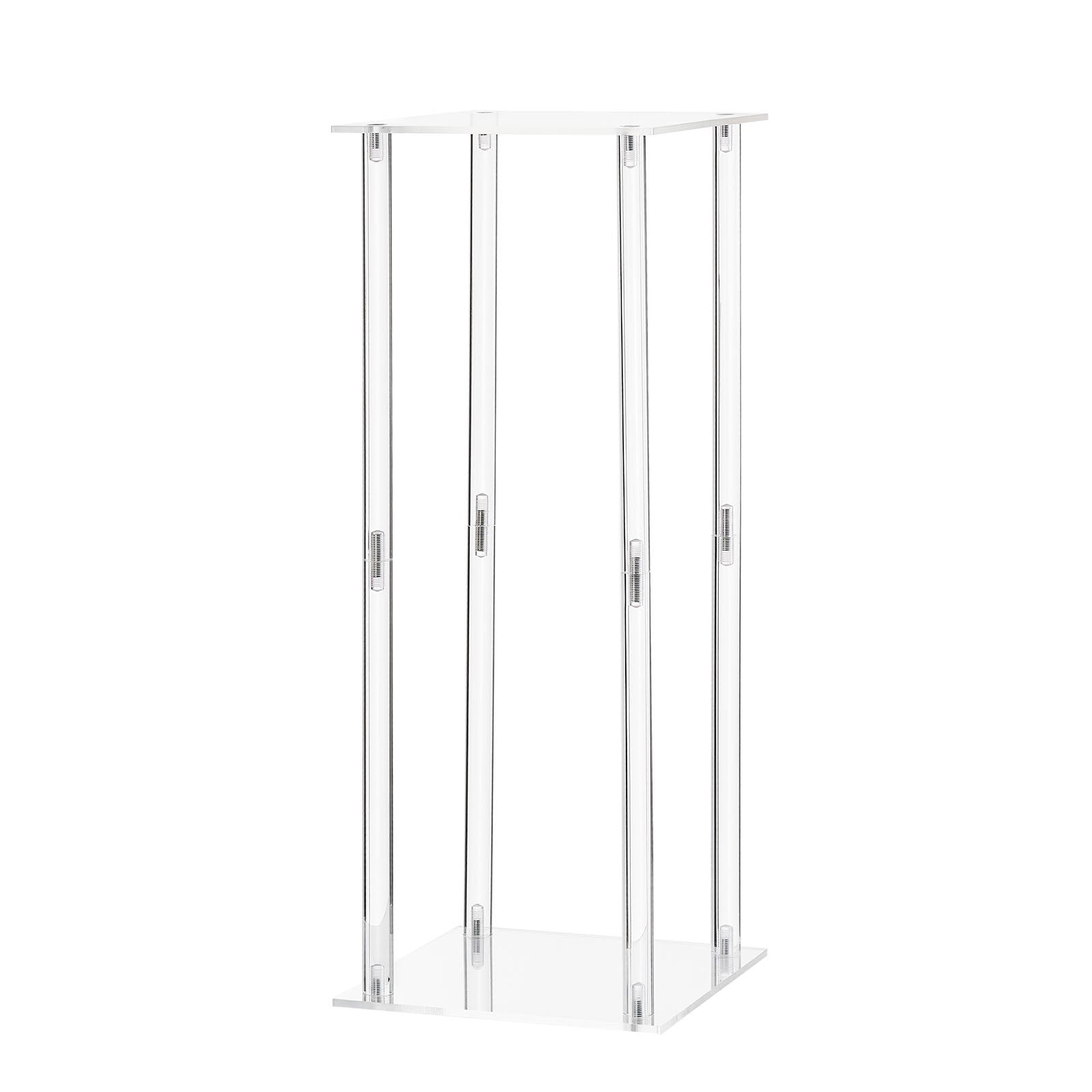 Wedding Flower Stand, 10PCS 50cm Column Flower Stand, Floral Stands with Acrylic Laminate, Cylindrical Cubic Floral Display Rack for Wedding, Party, Birthday, Home, Centerpiece Stands