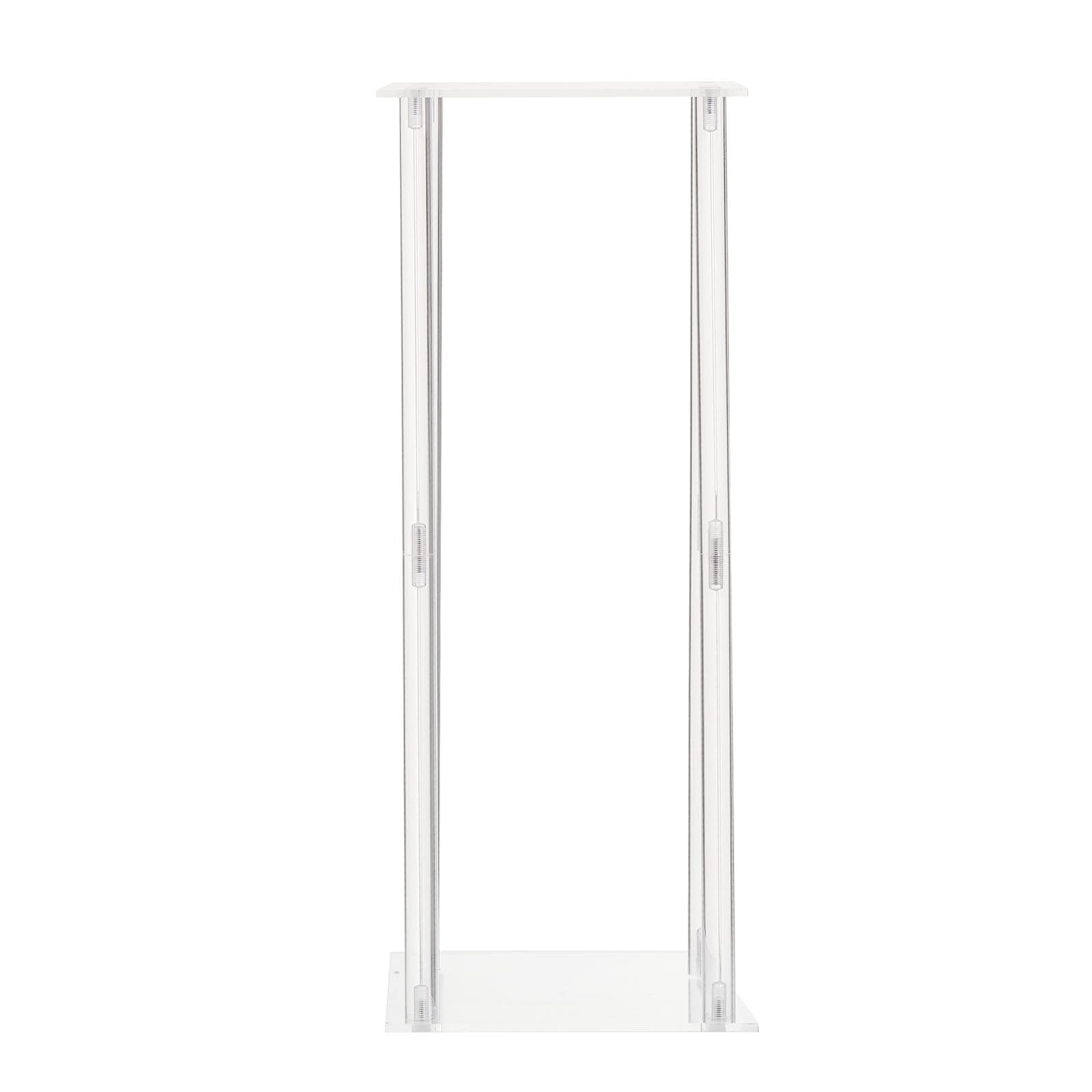 Wedding Flower Stand, 10PCS 50cm Column Flower Stand, Floral Stands with Acrylic Laminate, Cylindrical Cubic Floral Display Rack for Wedding, Party, Birthday, Home, Centerpiece Stands