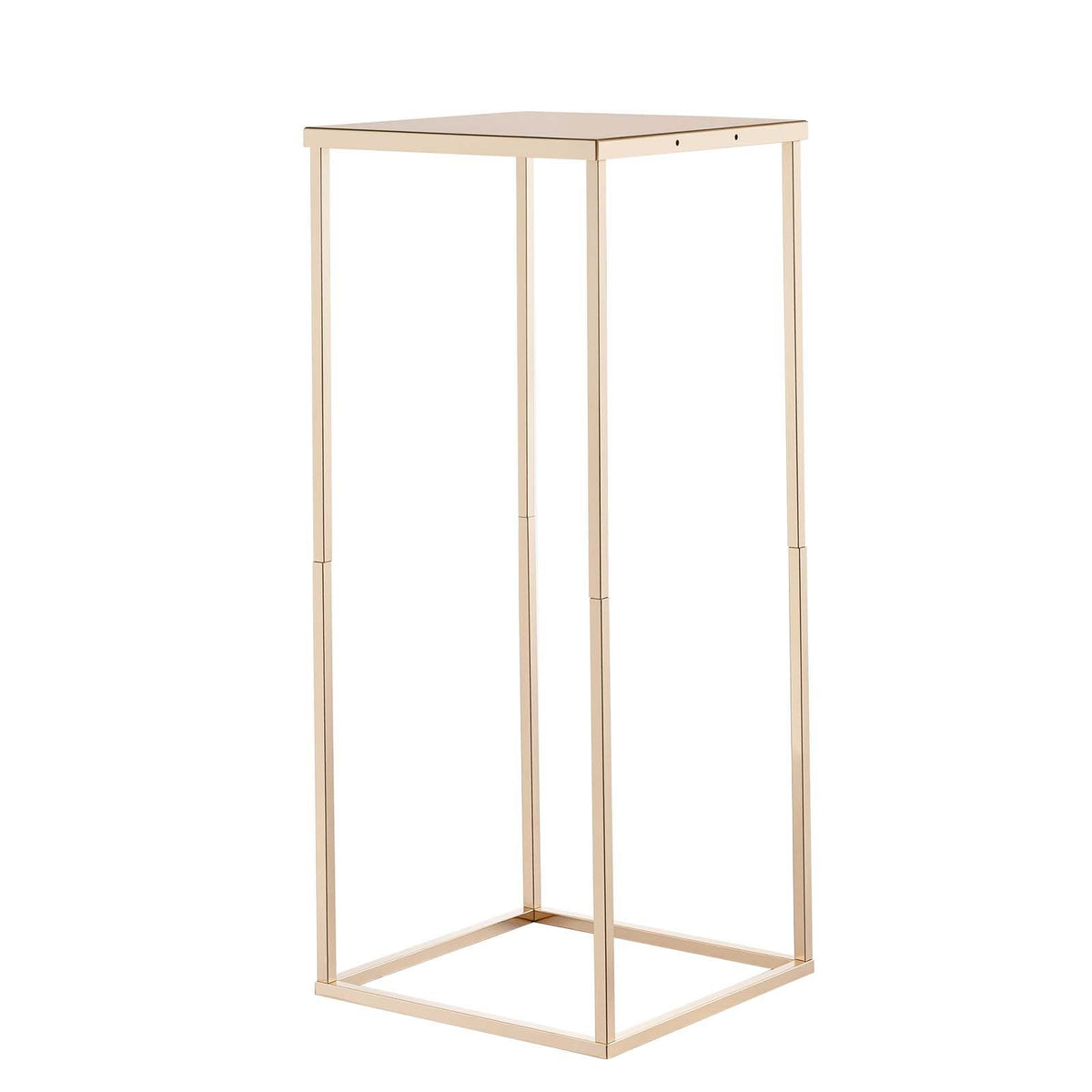 Wedding Flower Stand, 10PCS 60cm Column Flower Stand, Floral Stands with Metal Laminate, Gold Rectangular Floral Display Rack for Wedding, Party, Birthday, Home,  Gold Centerpiece Stands